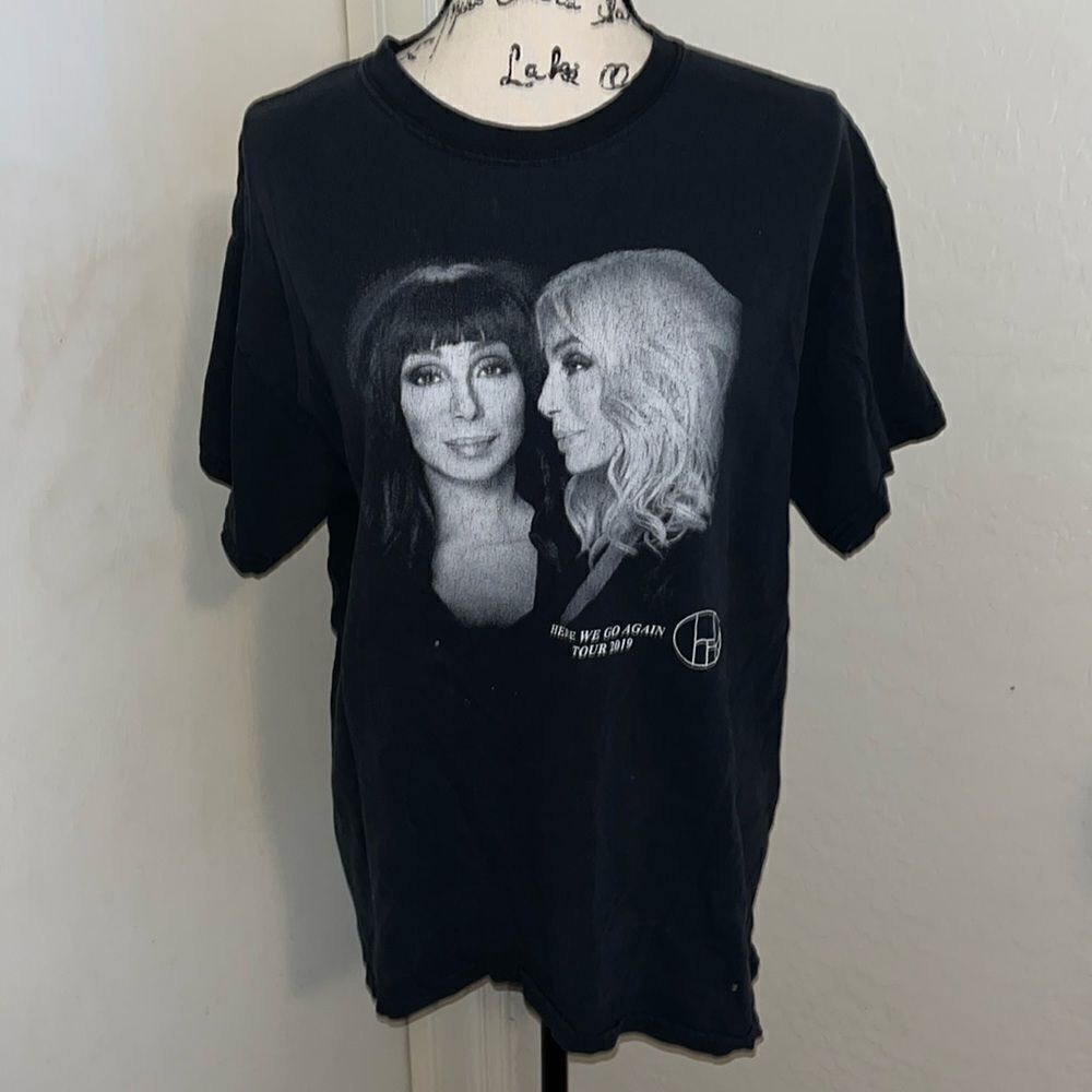 Cher Singer Musician Black Here We Go Again 2019 Graphic Shirt